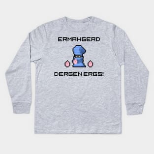 Spyro Egg Thief "ERMAHGERD" 8-Bit Pixel Art Kids Long Sleeve T-Shirt